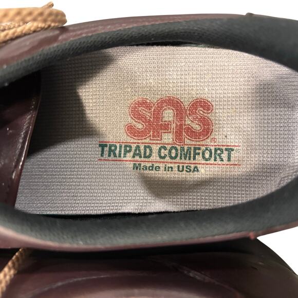 SAS diabetic brown leather shoe, women’s size 7.5 - Picture 4 of 8